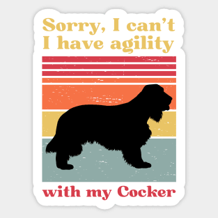 Sorry, I can't, I have agility with my cocker spaniel Sticker